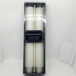Two Taper Candles Pavilion 22cm